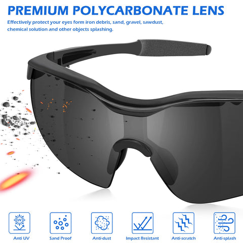 OXG lightweight safety glasses reduce pressure during long shifts.