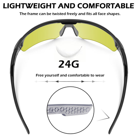OXG lightweight polycarbonate lenses designed for comfortable all-day wear
