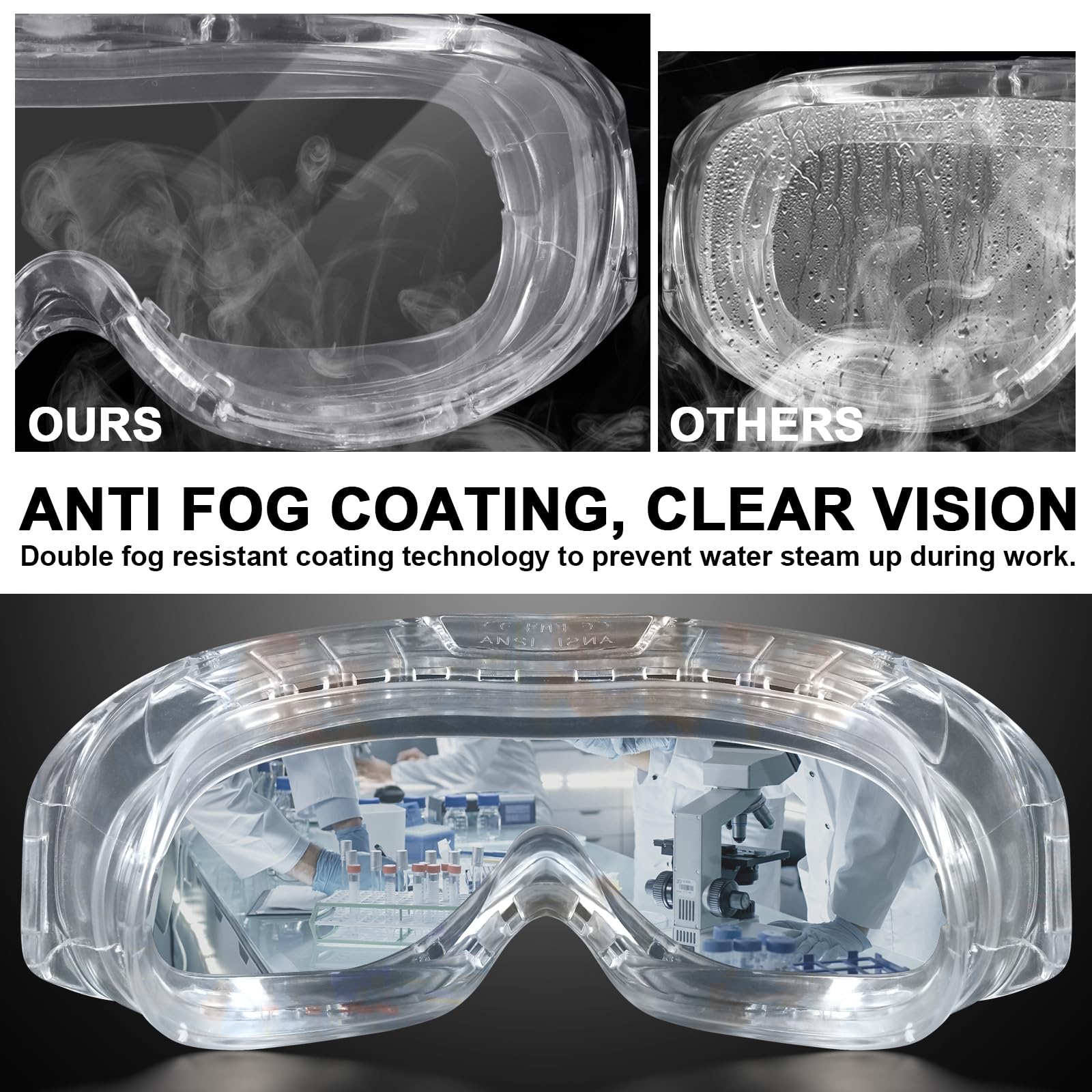 OXG lightweight PVC frame minimizes pressure during long wear.