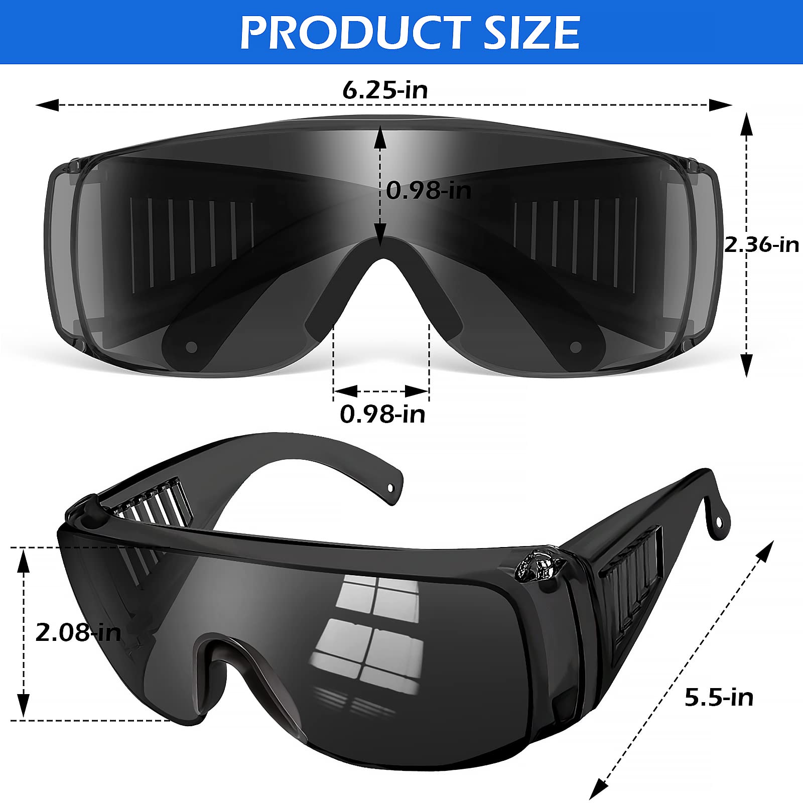 OXG polycarbonate lenses resist scratches and impacts