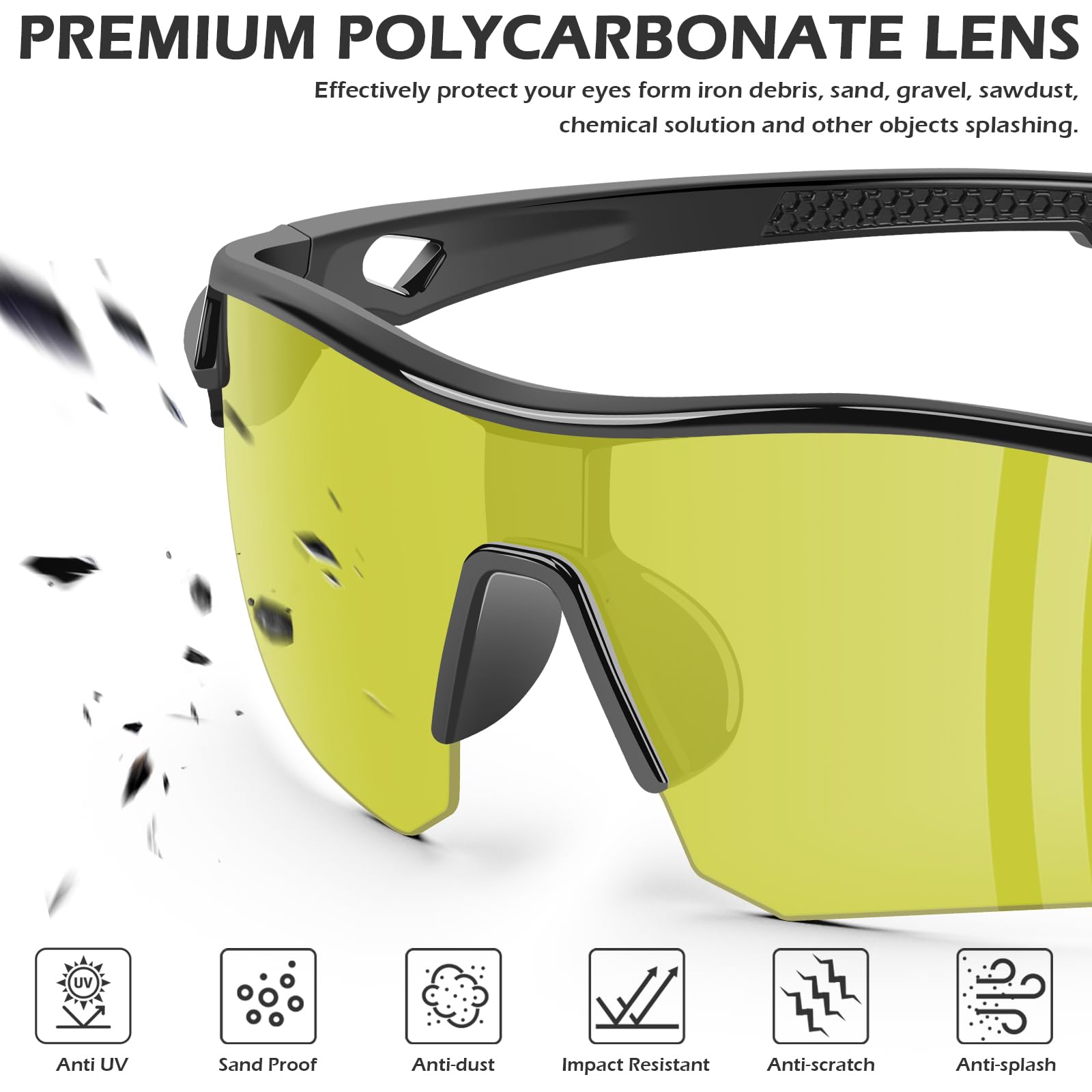 OXG safety glasses with ANSI Z87.1 label clearly visible