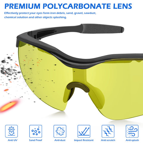 OXG side view showing protected eyes during cycling or woodworking