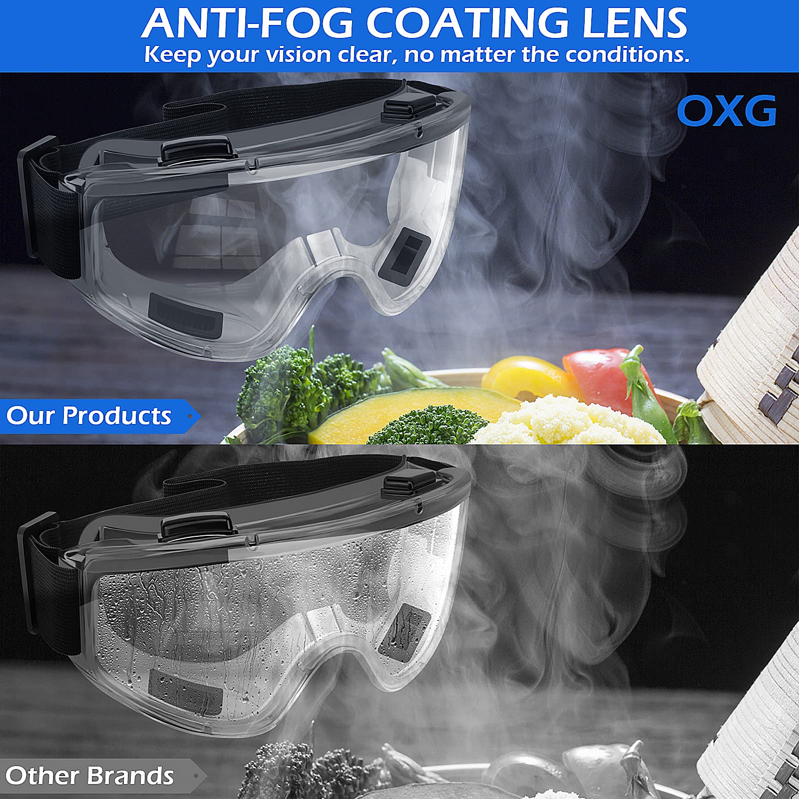 OXG ventilation channels provide breathability while maintaining protection.