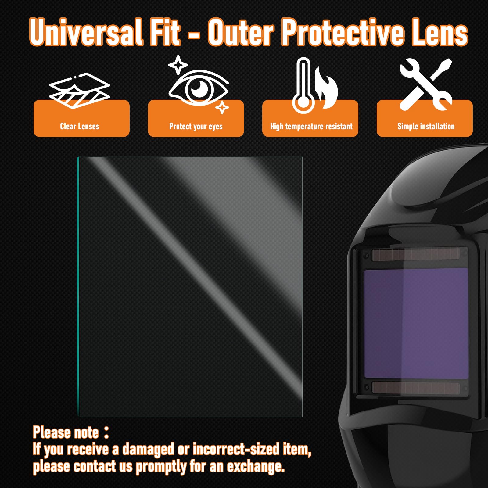 OXING easy-installation lenses with peel-off film