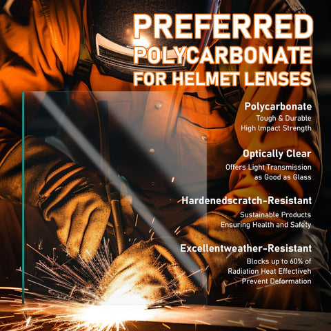 OXING universal-fit welding lens for broad helmet compatibility