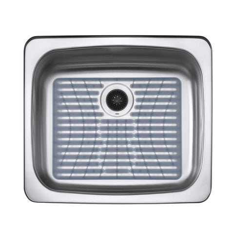 OXO Good Grips silicone sink mat large durable design resists scratches.