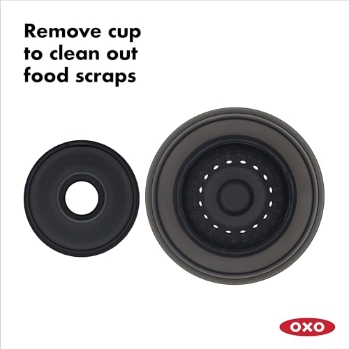 OXO Good Grips silicone underside protects sink surfaces from scratches.