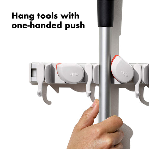 OXO Good Grips wall-mounted organizer fits a hallway setup