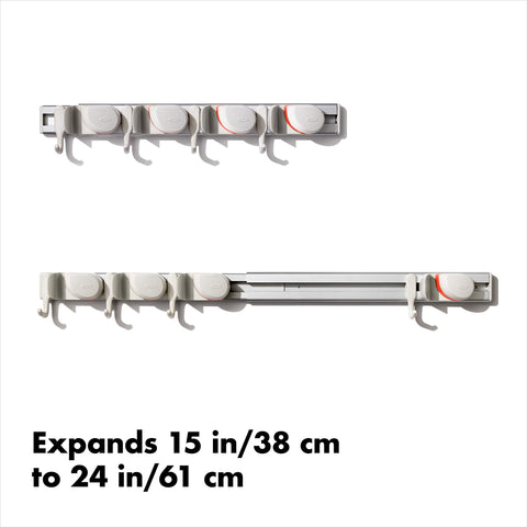 OXO Good Grips wall-mounted organizer suits a mudroom organization