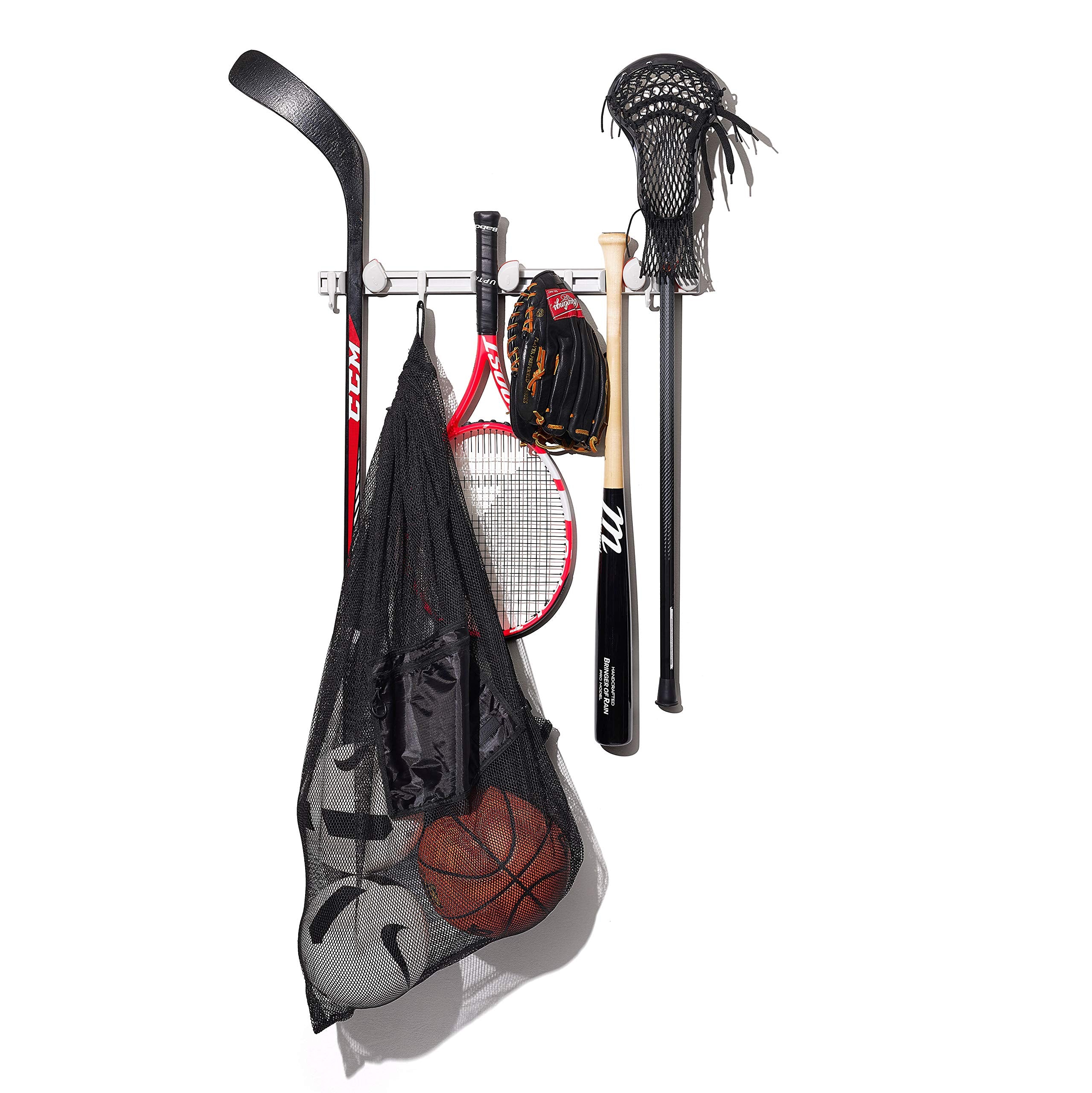 Non-slip grip locks on OXO Good Grips organizer secure long tools