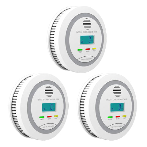 OXVIT 3-pack smoke and CO detector for complete home safety installation.