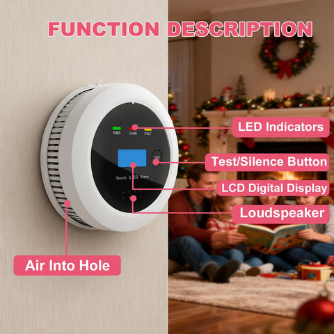OXVIT 85 dB alarm with LED indicator for clear alerts