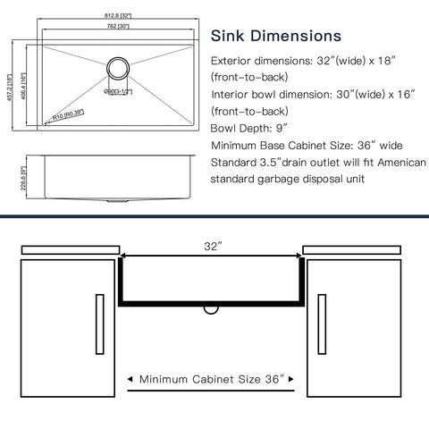Oxwiser interior depth close-up showing 9-inch depth and easy draining