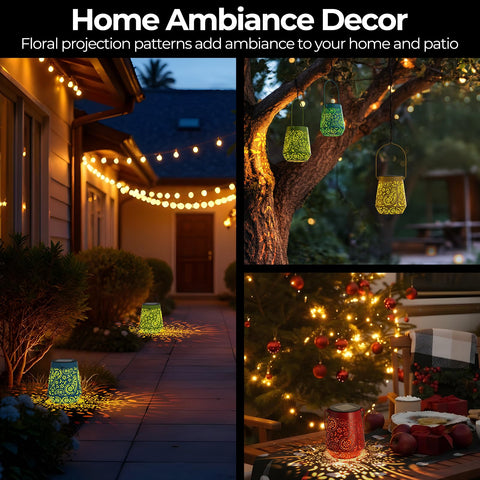 IP44 weatherproof rating keeps OxyLED lanterns glowing in rain or shine.