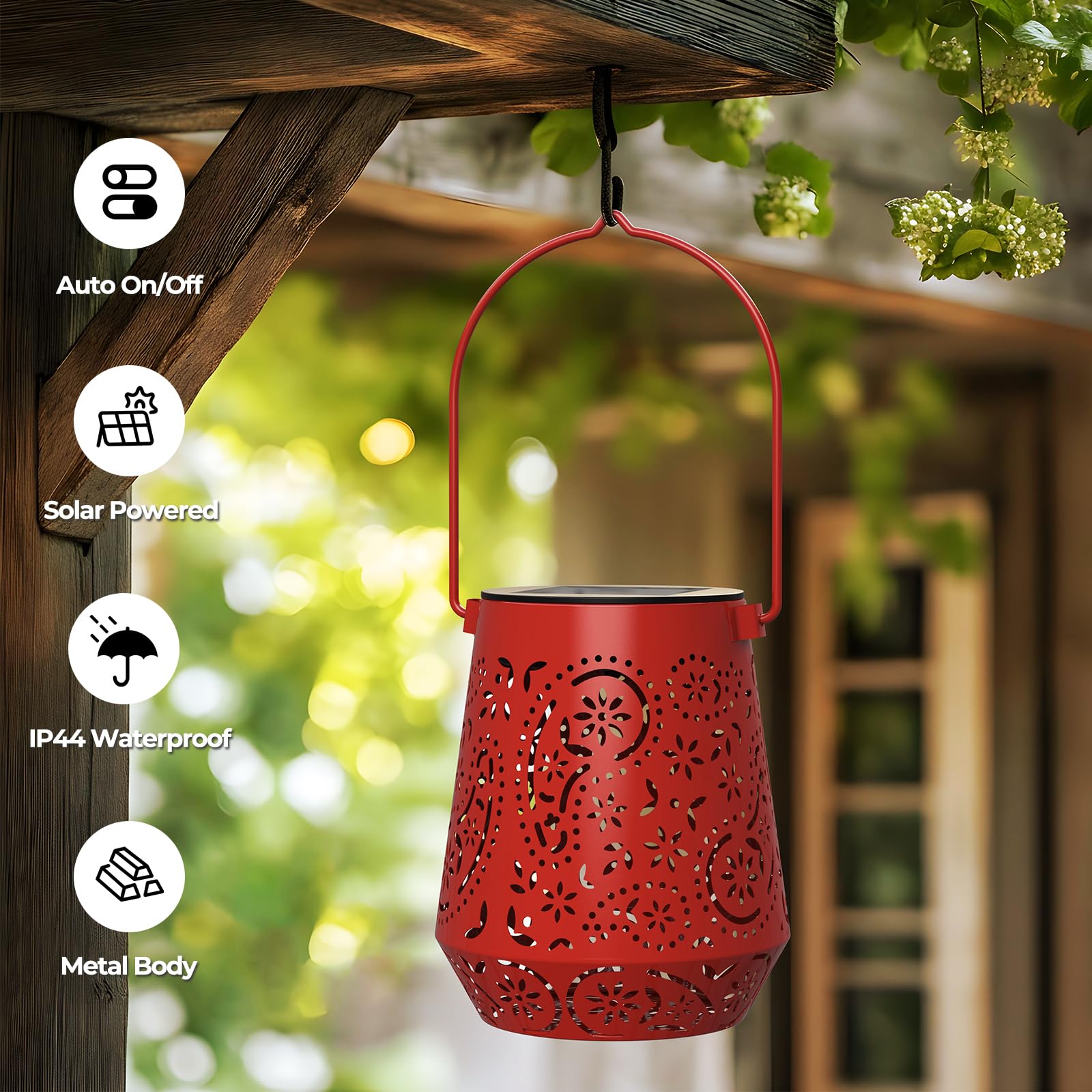 Easy no-wiring setup for quick outdoor lighting installation with OxyLED lanterns.