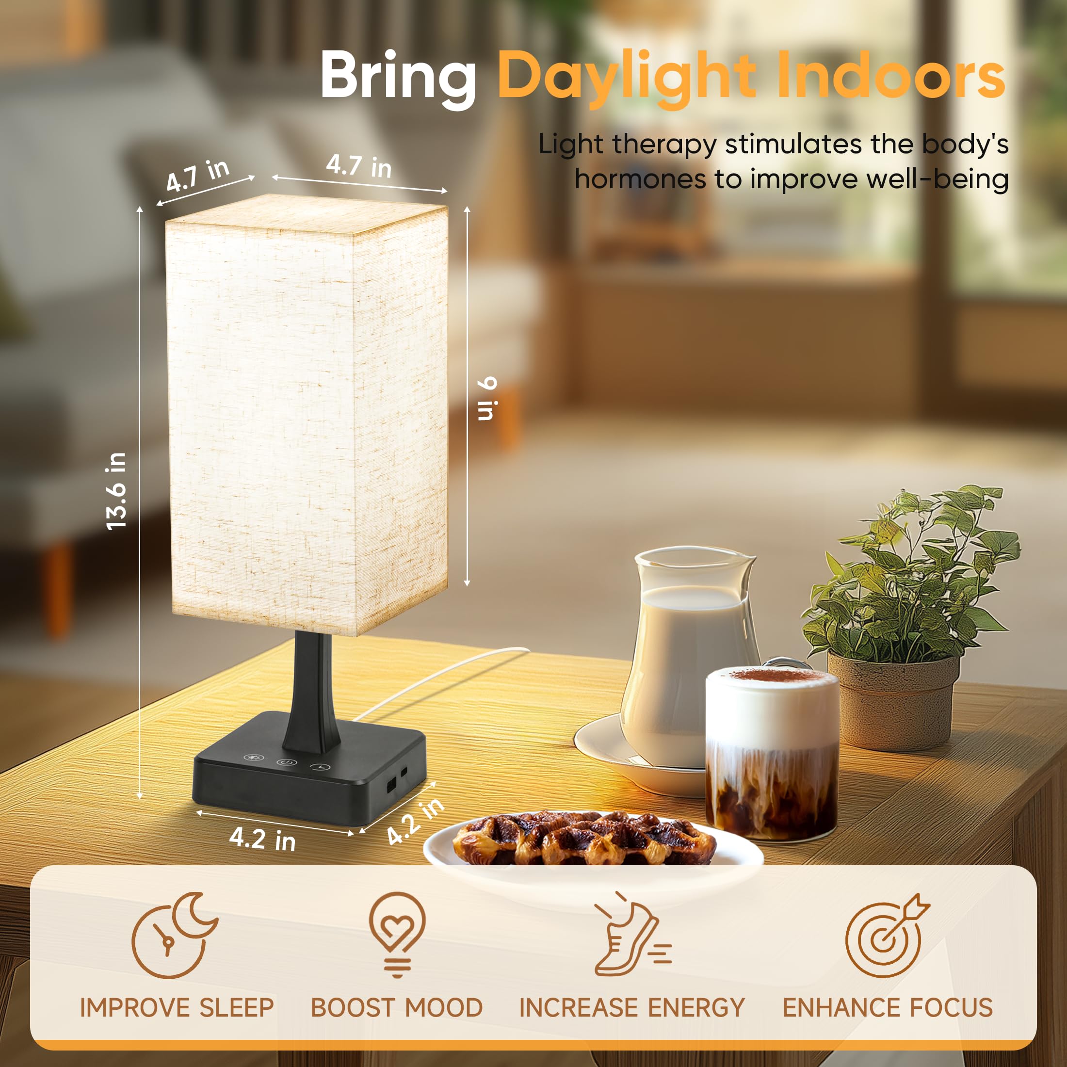 OYADISIIOP lamp remote control for easy mood adjustments.