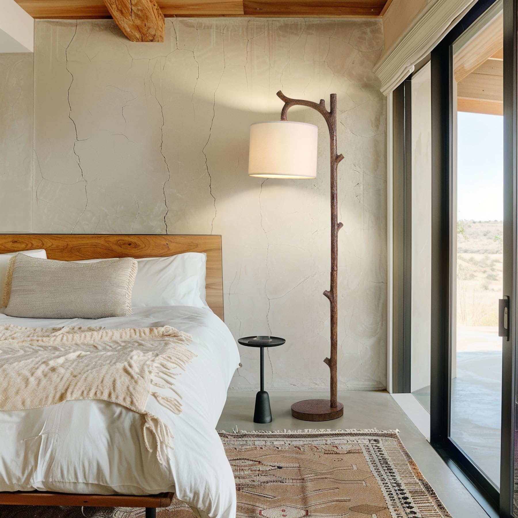 OYEARS bedroom and living room lamp fits corners with elegant space-saving design