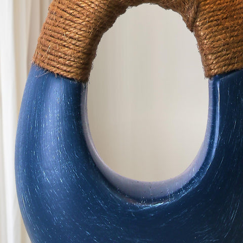 OYEARS coastal farmhouse blue finish adds calming nautical vibe.