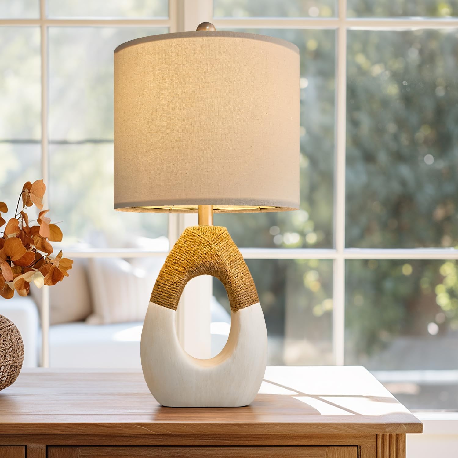 OYEARS compact 19 inch lamp fits small spaces like bedside tables