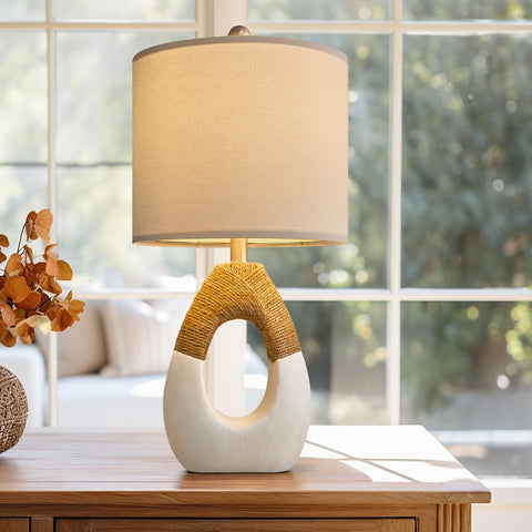 OYEARS compact 19 inch lamp fits small spaces like bedside tables
