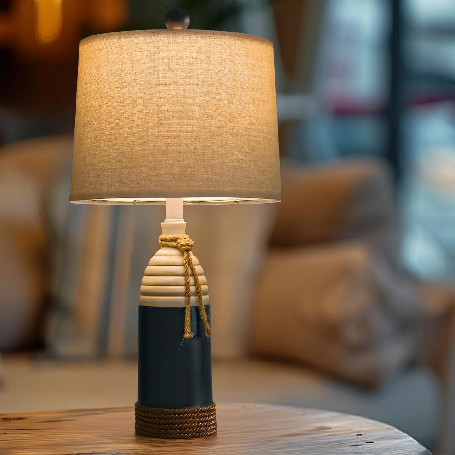 OYEARS coastal nautical aesthetic table lamp complements beach-inspired interiors