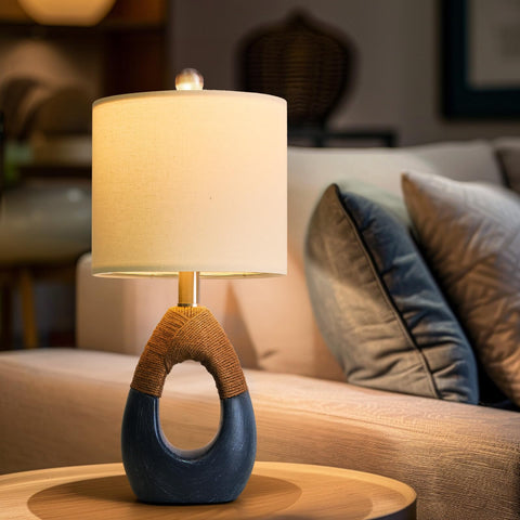 OYEARS nightstand lamp provides gentle ambient glow for small spaces.