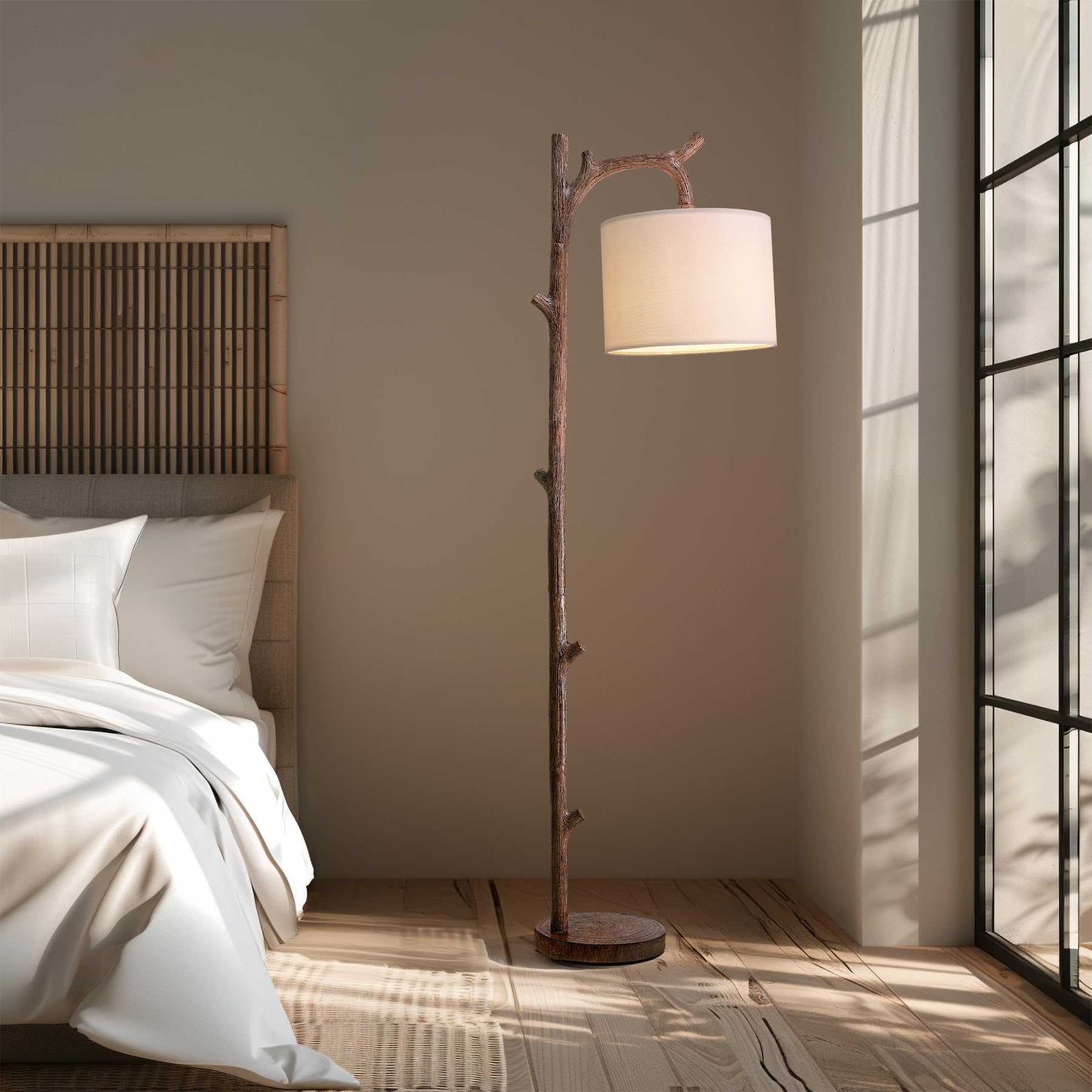 OYEARS retro resin base provides sturdy support and stylish style