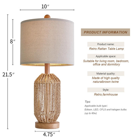 OYEARS table lamp simple to assemble with clear instructions.