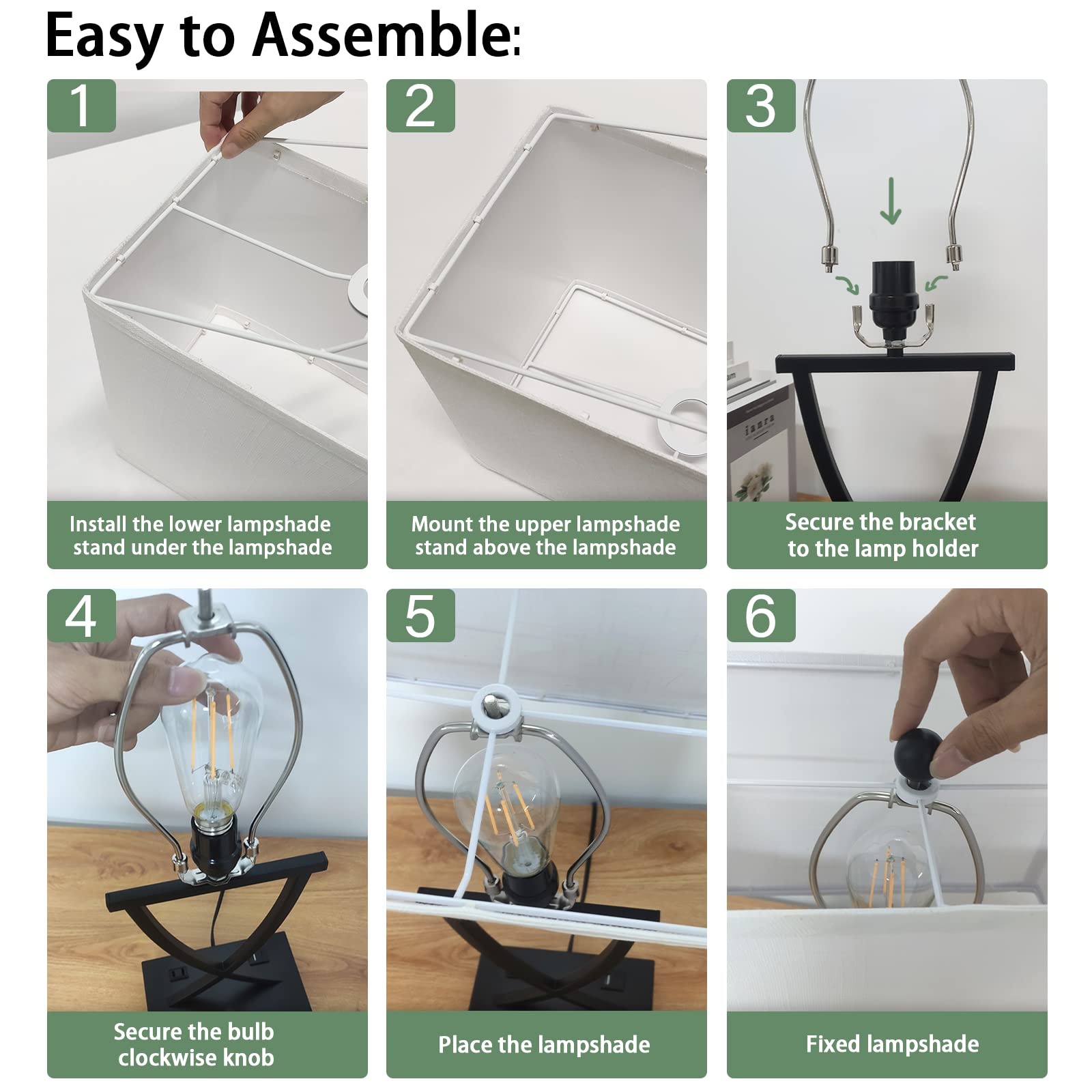 OYedis shade assembly in minutes for quick setup.