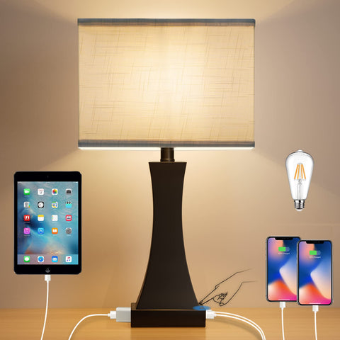 OYedis Table Lamp bedside lighting enhances nightly routine with soft, flicker-free glow.