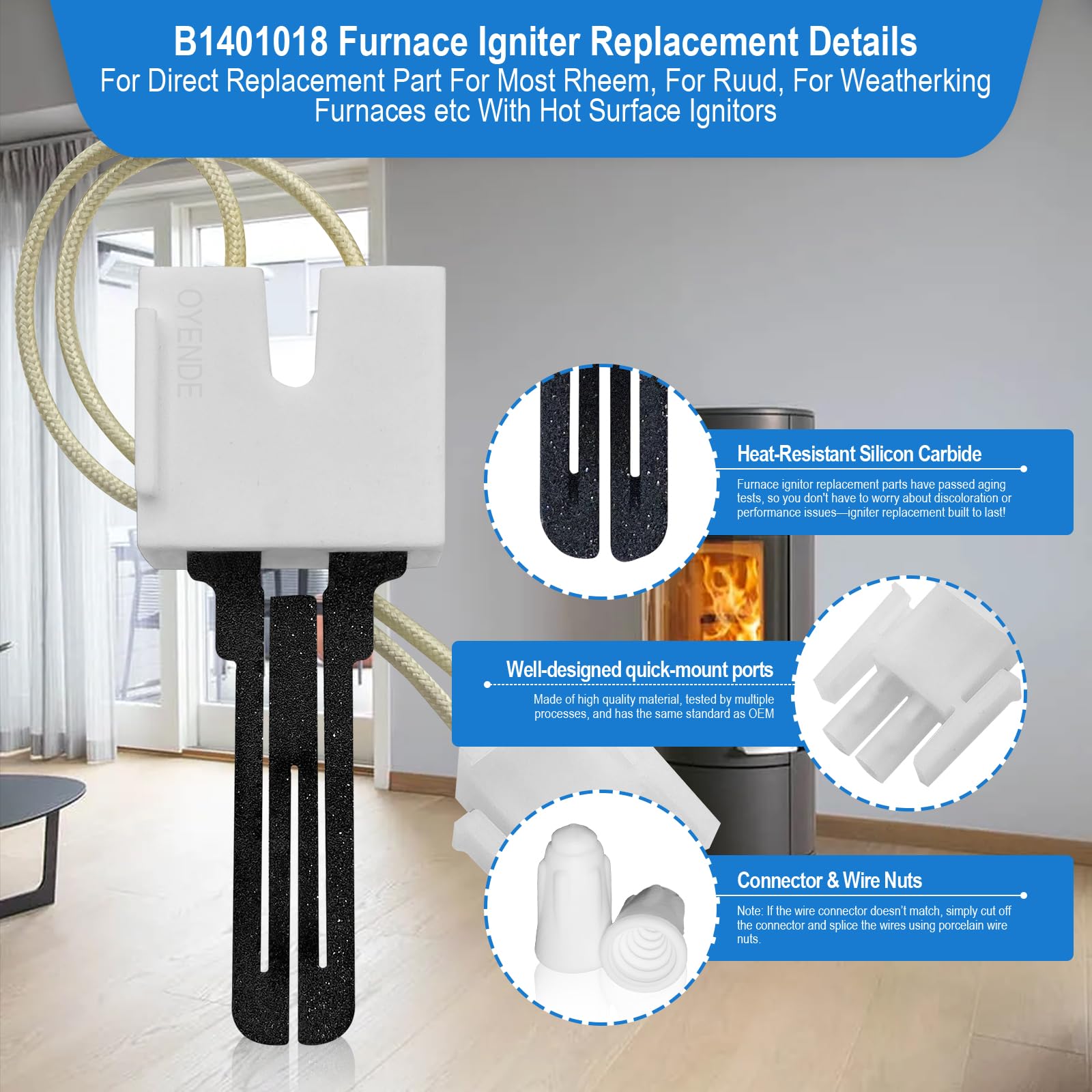 OYENDE B1401018 90-degree mounting bracket for precise, secure installation