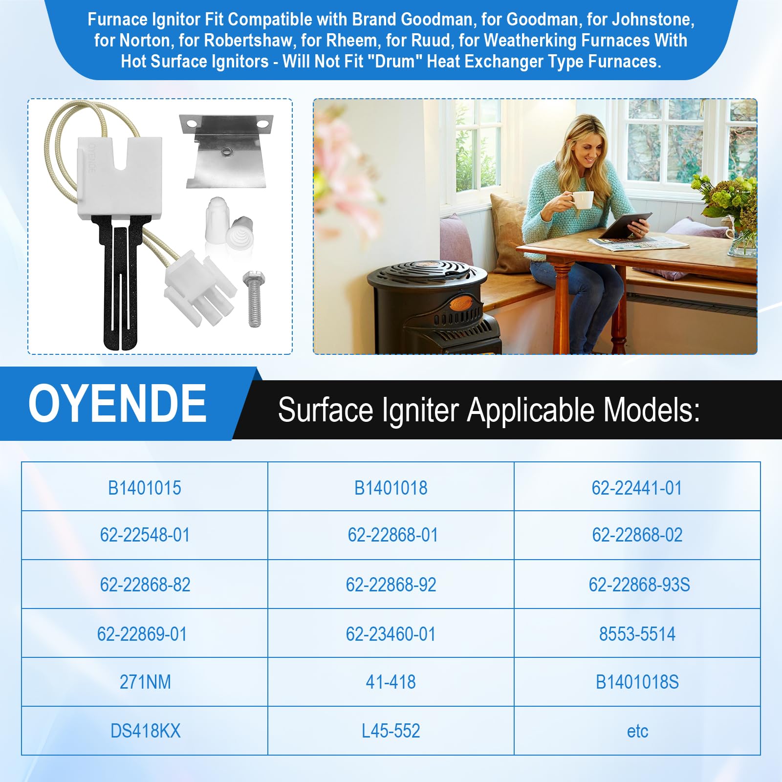 OYENDE B1401018 anti-damage packaging protects the ignitor during shipping