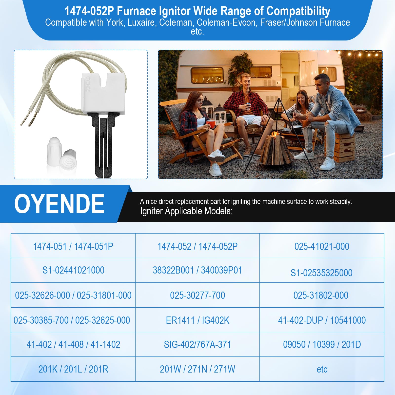 Responsive OYENDE support team available for ignition replacement questions