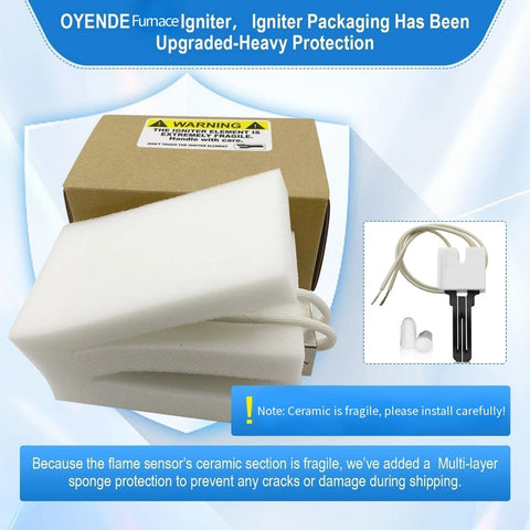 Compatibility list for the OYENDE ignitor covers Coleman Evcon models