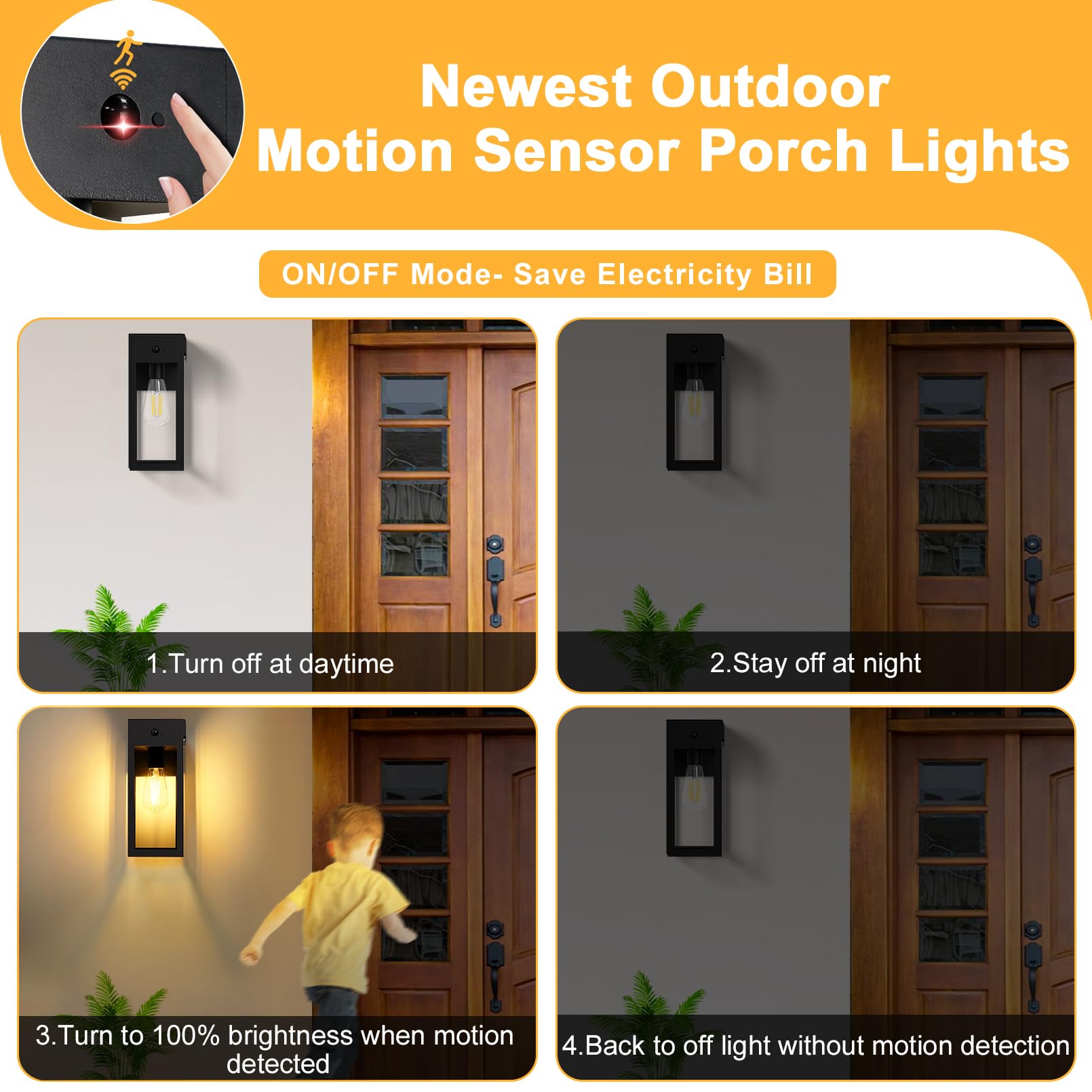 OYKYOHEI porch light anti-rust finish designed to withstand weather