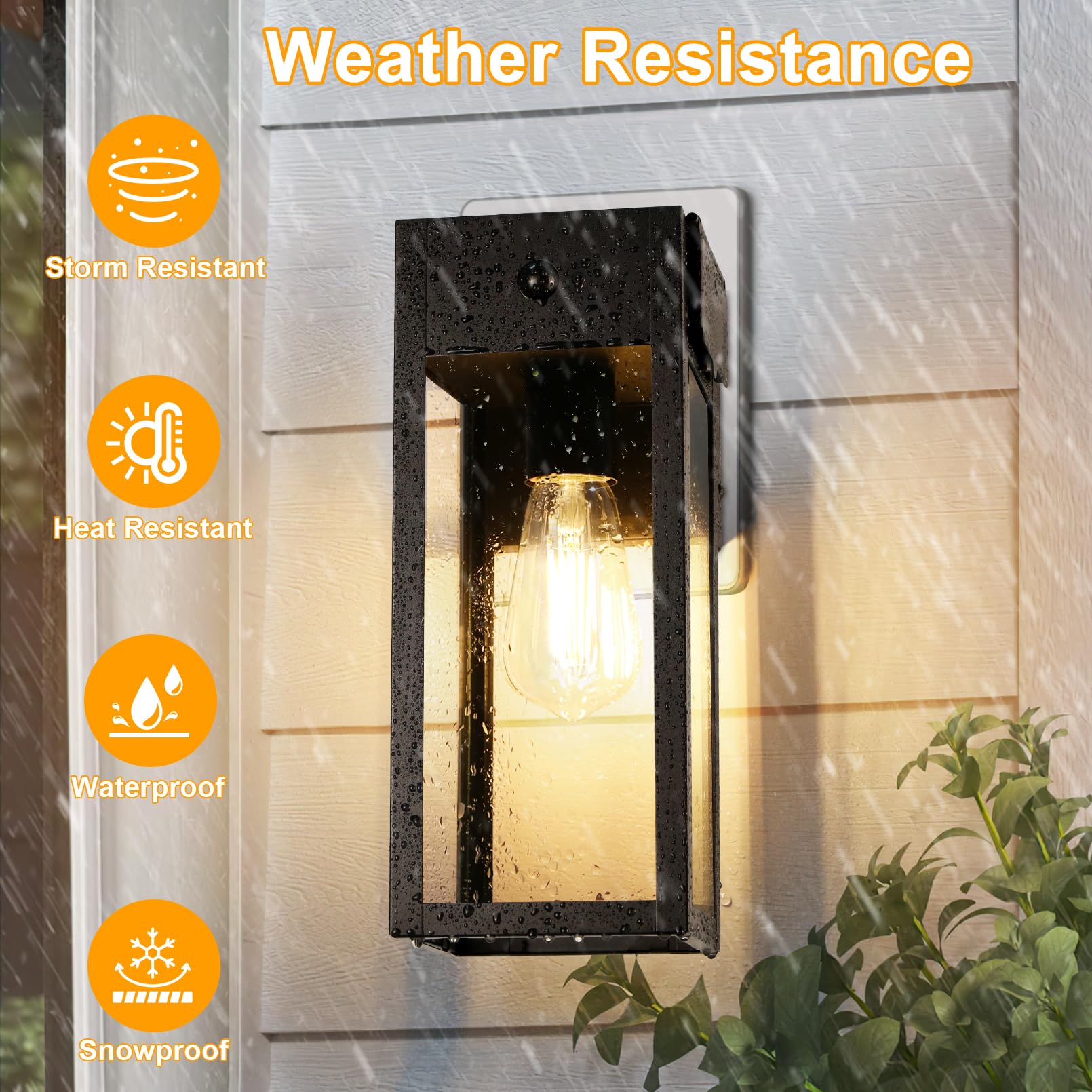 OYKYOHEI porch light with standard E26 socket for compatible bulbs