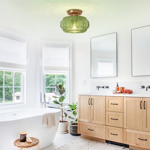 OYKYOHEI quick install semi flush mount with included hardware