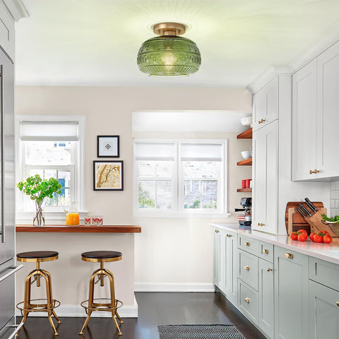 OYKYOHEI green glass texture and shine; adds depth to modern interiors.