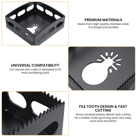 Large sawtooth edge design for fast, precise cuts