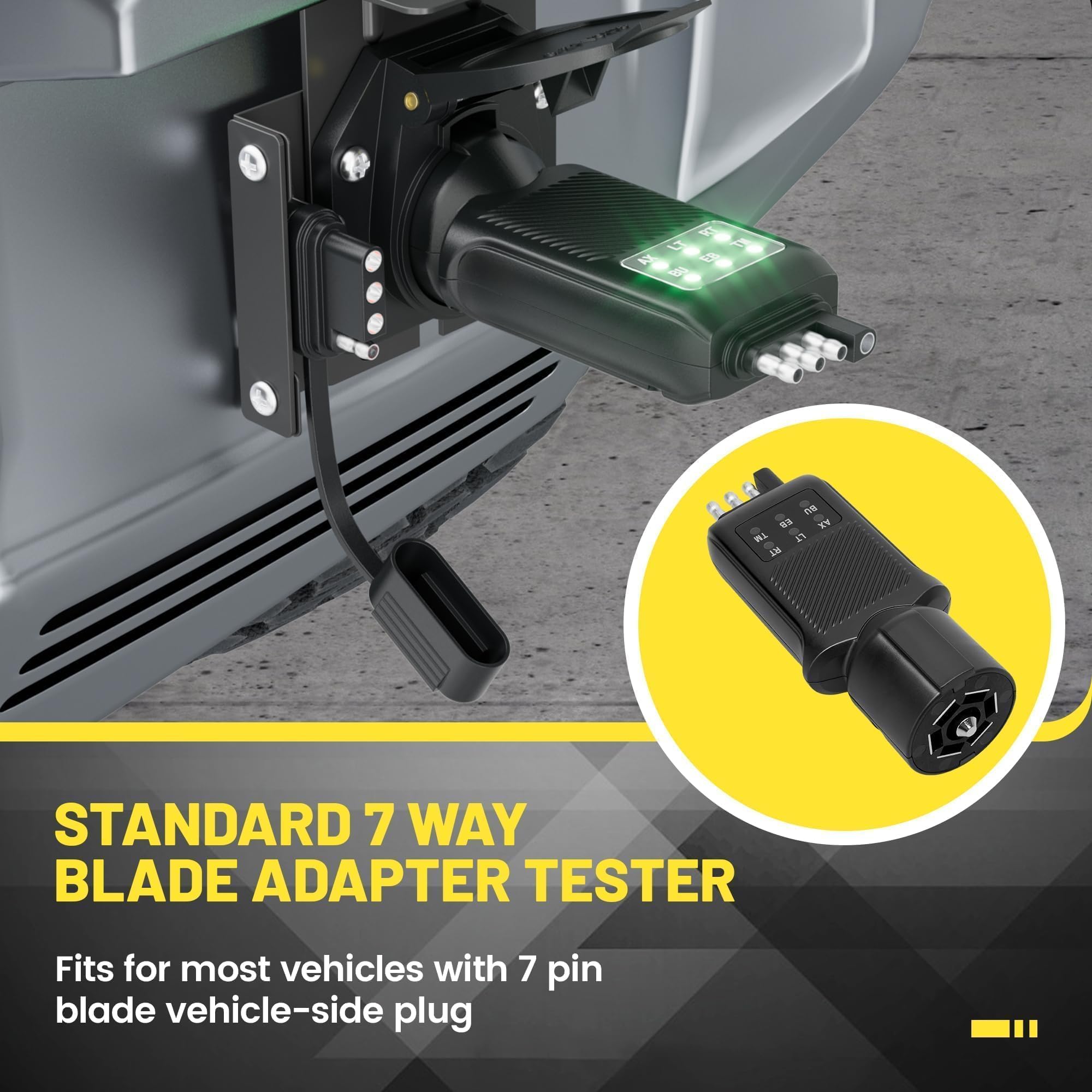 Oyviny rugged ABS housing resists wear during roadside trailer testing.