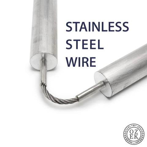 Ozek US-based packaging includes PTFE tape for quick, secure setup