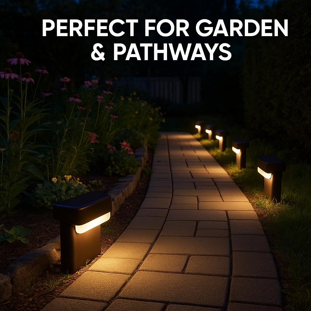 OZEM stair step lights highlighting outdoor steps safely