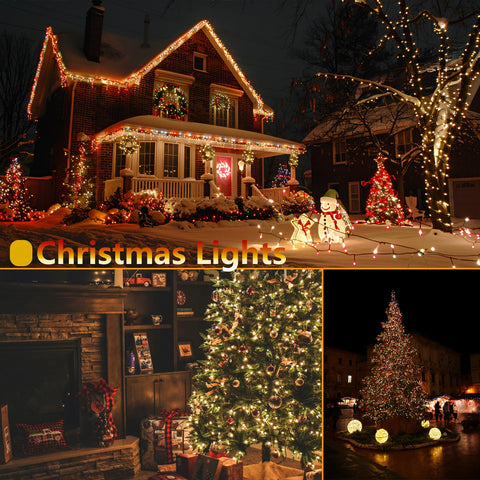 OZS 2-pack 240-LED solar lights on garden paths for cozy evenings