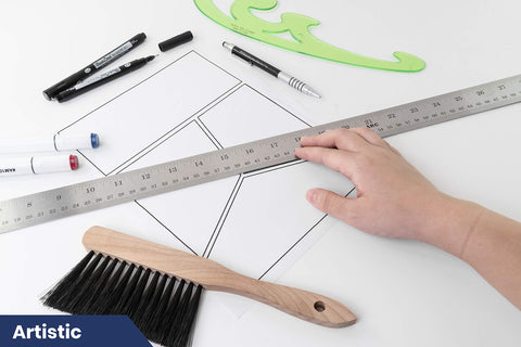 Pacific Arc durable stainless steel resists bending during drafting.