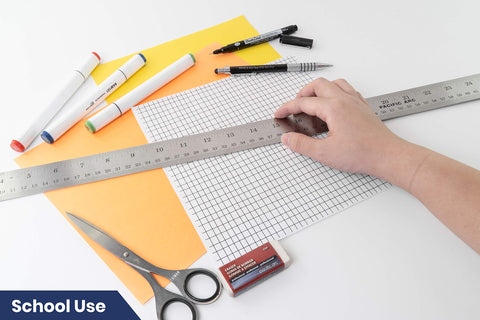 Pacific Arc workdesk setup for precise calculations.