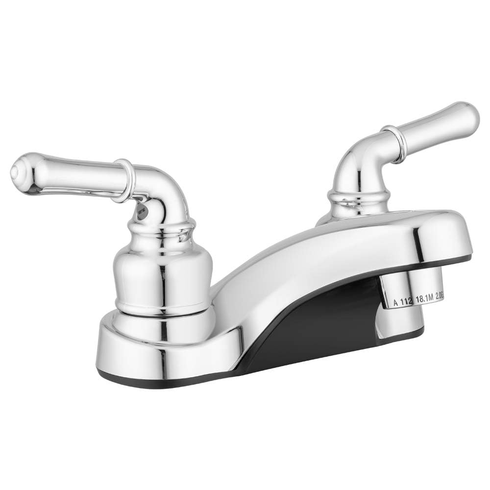 Pacific Bay Lynden faucet arc spout for smooth, splash-free water.