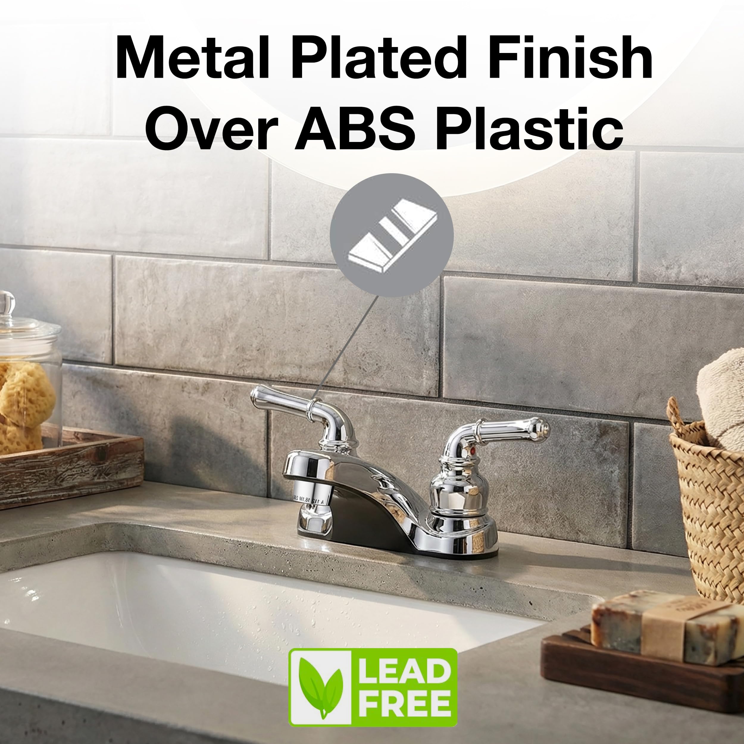 Pacific Bay Lynden durable disk valve reduces dripping risk.