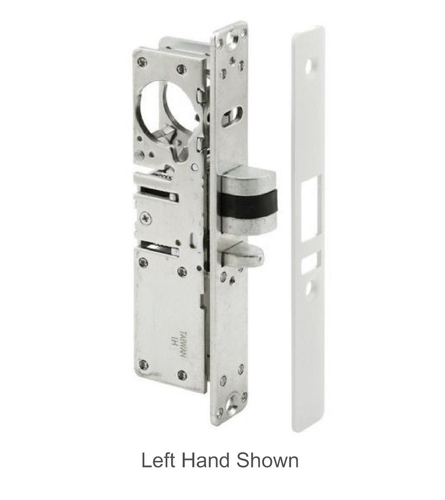 Pacific Doorware backset option ensures proper alignment on standard storefront doors