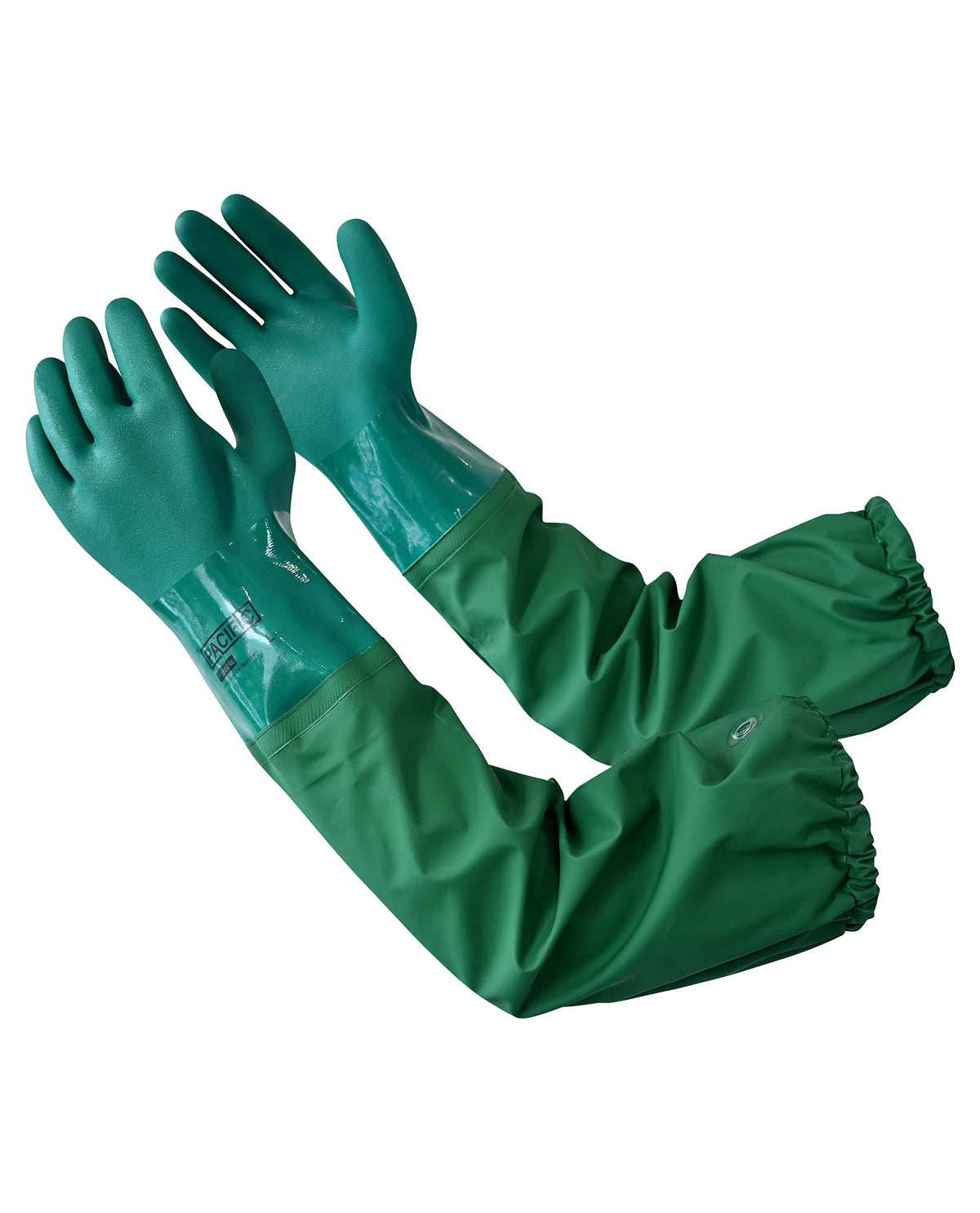 PACIFIC PPE 26-inch chemical-resistant gloves with textured palm for secure grip in wet work