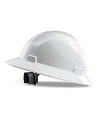 PACIFIC PPE full brim hard hat front view for durable head protection on site.